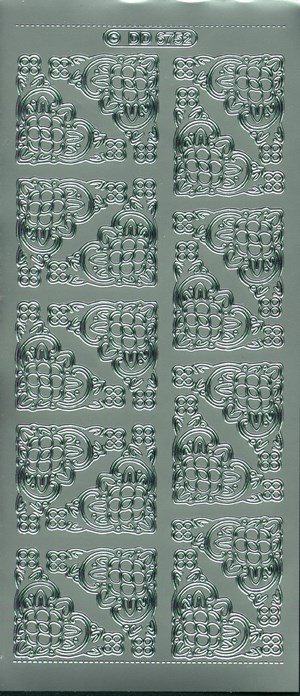 6752 - Hj�rner - stickers - s�lv